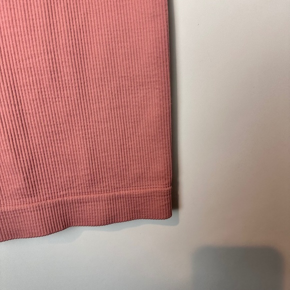 Avocado Seamless Bike Short Ribbed Salmon High Waisted Small - Picture 4 of 5